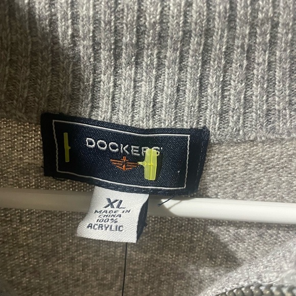 Dockers Pullover Sweater Zip Up Neck Size XL - Picture 7 of 7